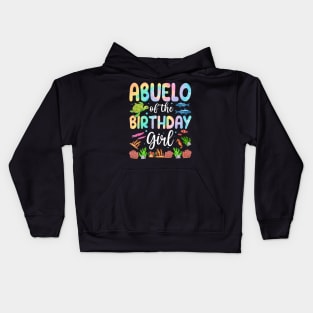 Abuelo Of The Birthday Girl Aquarium Sea Animals Kids Hoodie